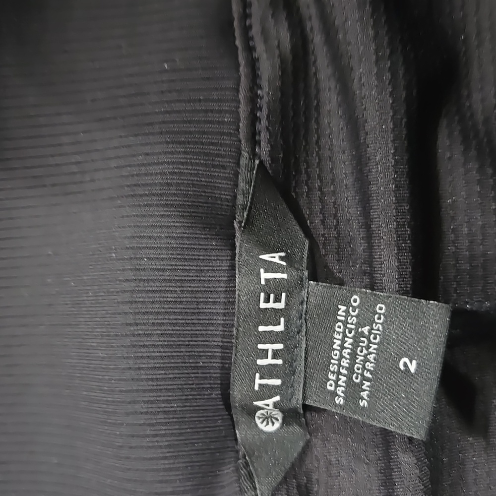 ATHLETA BLACK BROOKLYN SKORT 16 INCHES TRAVEL PICKLEBALL OUTDOOR SPORTS SIZE 2 - Picture 7 of 12